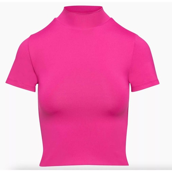 Babaton Tops - BABATON Aritzia Formarib Mockneck T-Shirt Sz Small